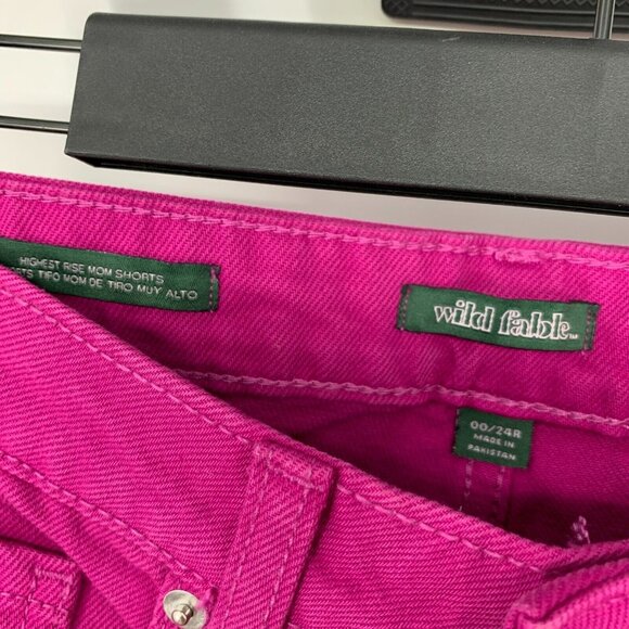 Wild Fable Mom Shorts Highest Rise Rolled Cuffed Denim NWT - Picture 4 of 10